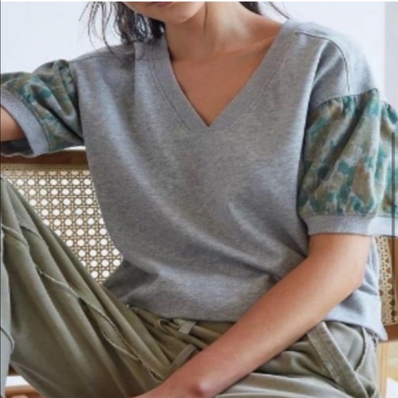 Anthropologie “Daily Practice” Puff Sleeved Top. - Picture 3 of 5